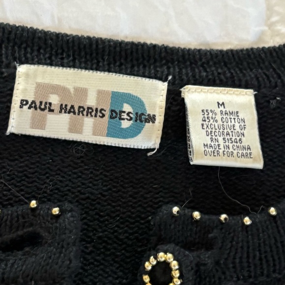 Holiday Festive Black Cardigan with Champagne Glasses - Picture 3 of 3